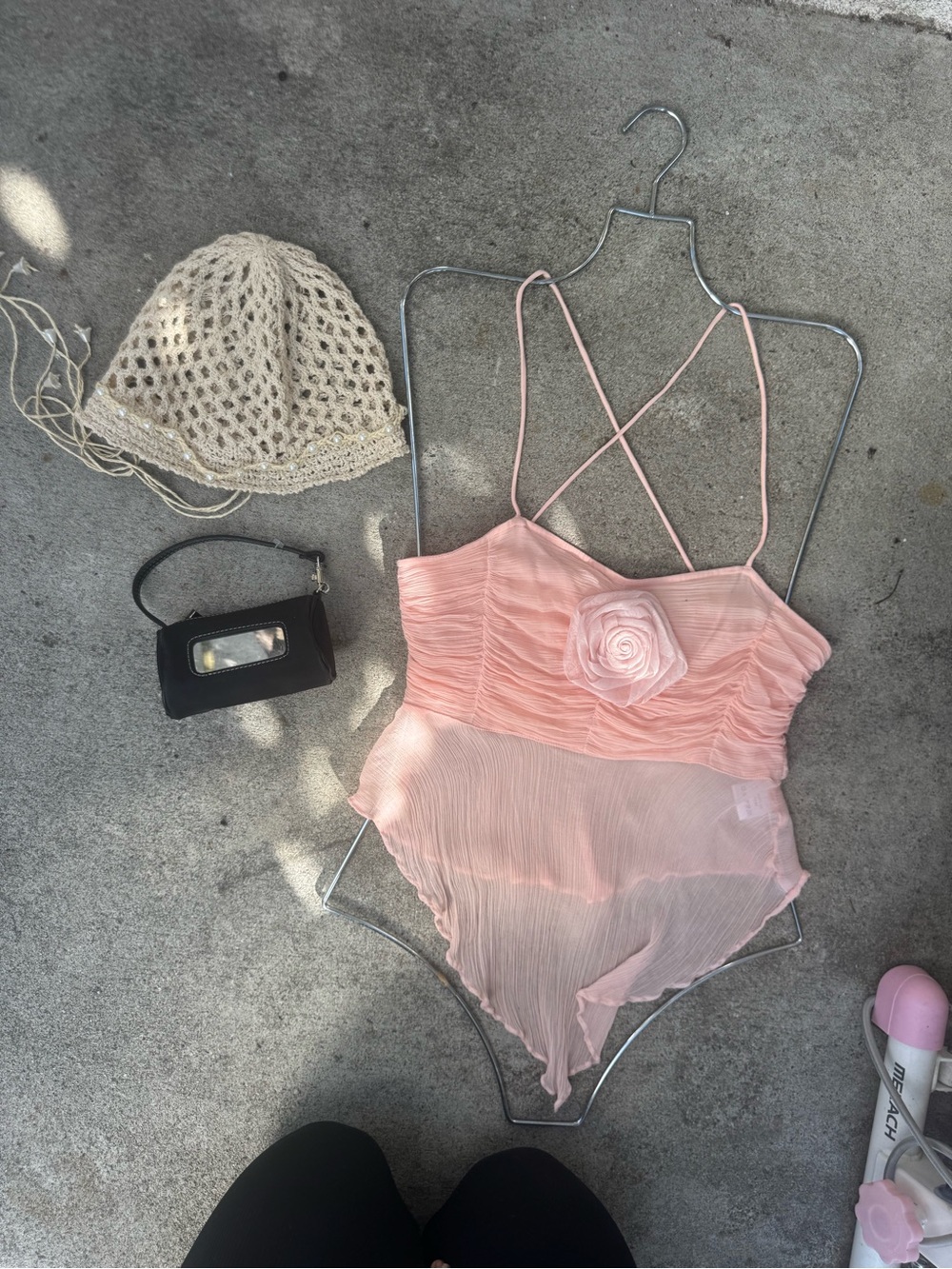 Nine West mini mirror Y2K bag charm
